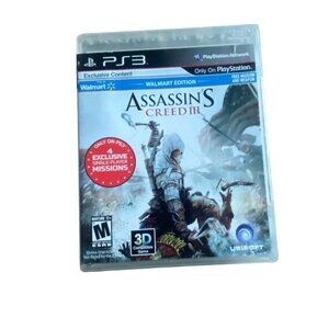 PS3 Playstation 3 Assassin's Creed III Video Game-Rated M-GUC